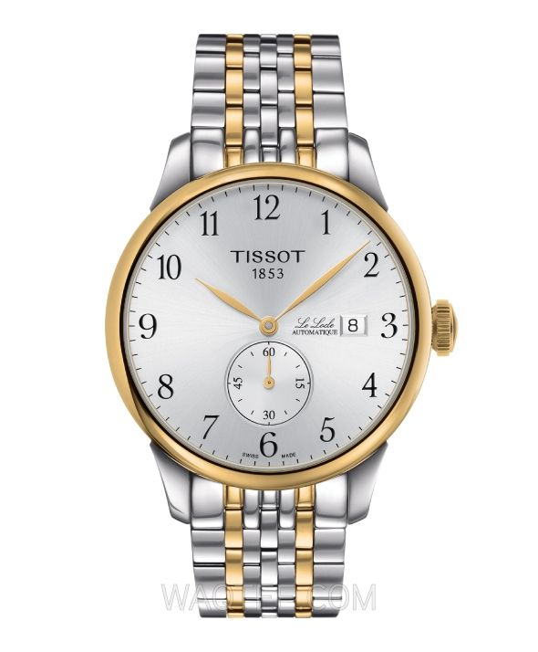 ساعة تيسوت Classic LE LOCLE Automatic بكستك ذهبي وفضي