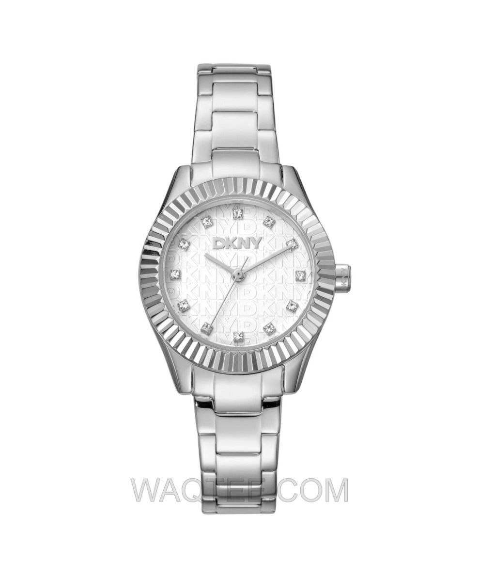 DKNYChambers Glitz Silver St. Steel Silver Dial For Women | DK1L017M0035 | ساعة يد | ساعات | هدايا