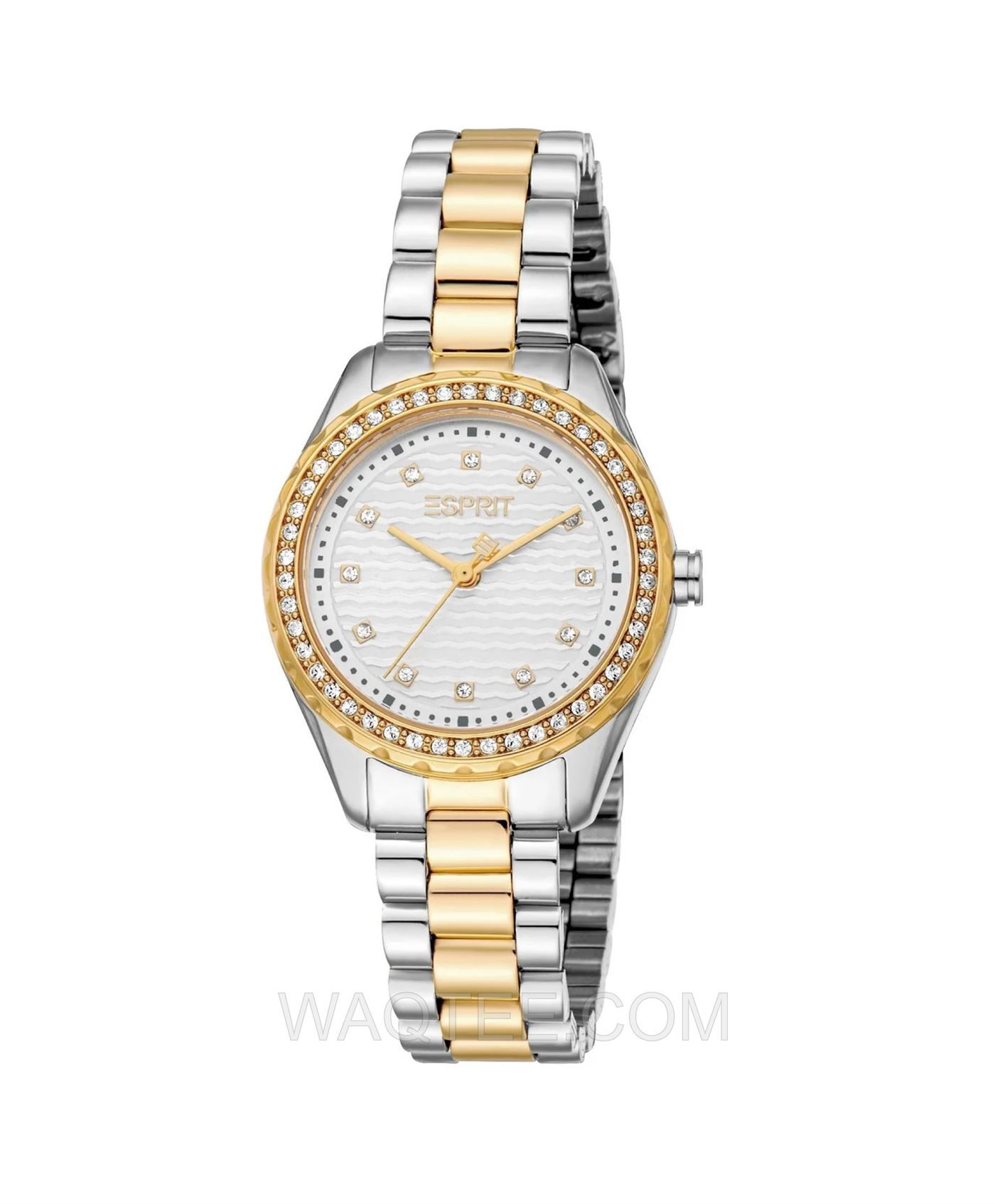 Esprit Serenity Silver & Golden St. Steel Silver Dial For Women | ES1L452M0055 | Watch | Watches | Gifts
