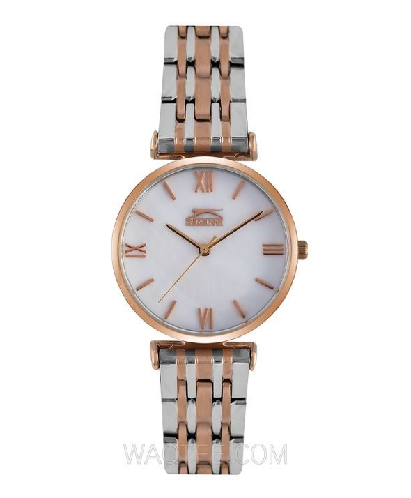 Slazenger Suger Free Silver & Rosegold St.Steel Silver Dial For Women | SL.9.6229.3.01 | Watch | Watches | Gifts