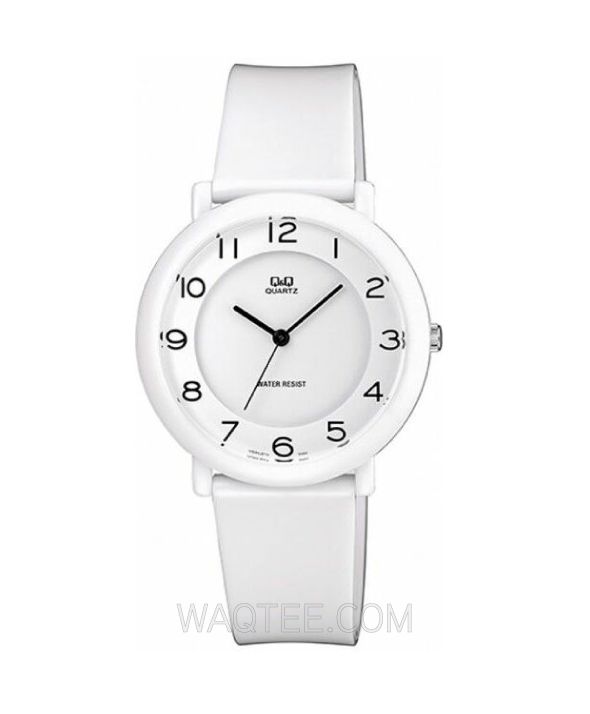 Q&Q Unique White Rubber White Dial For Women | VQ94J019 | Watch | Watches | Gifts