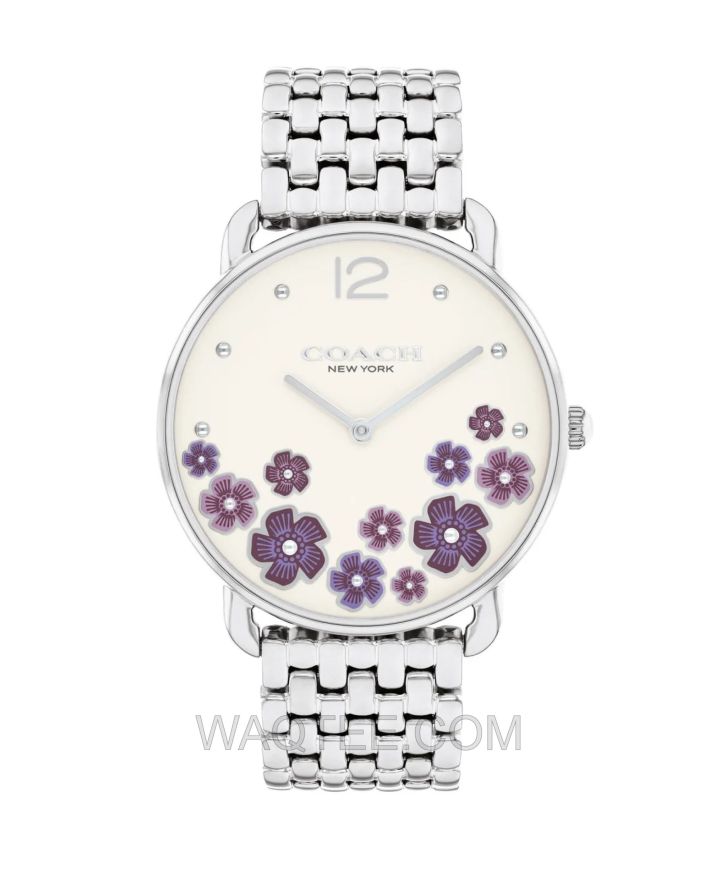Coach Elliot Silver St. Steel White Dial For Women