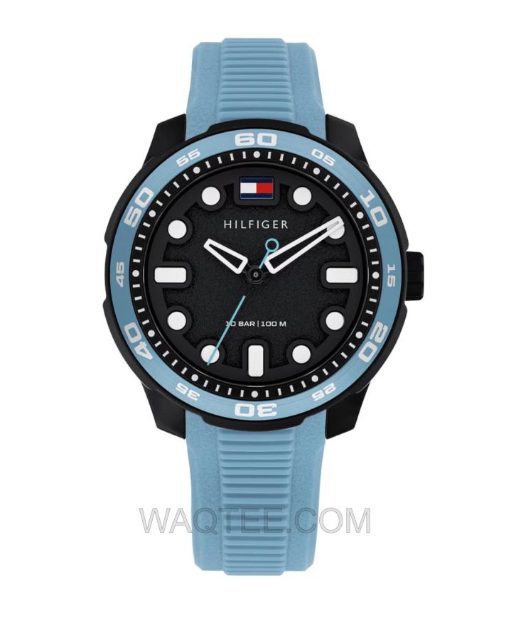 Tommy Hilfiger Regatta Blue Rubber Black Dial Unisex