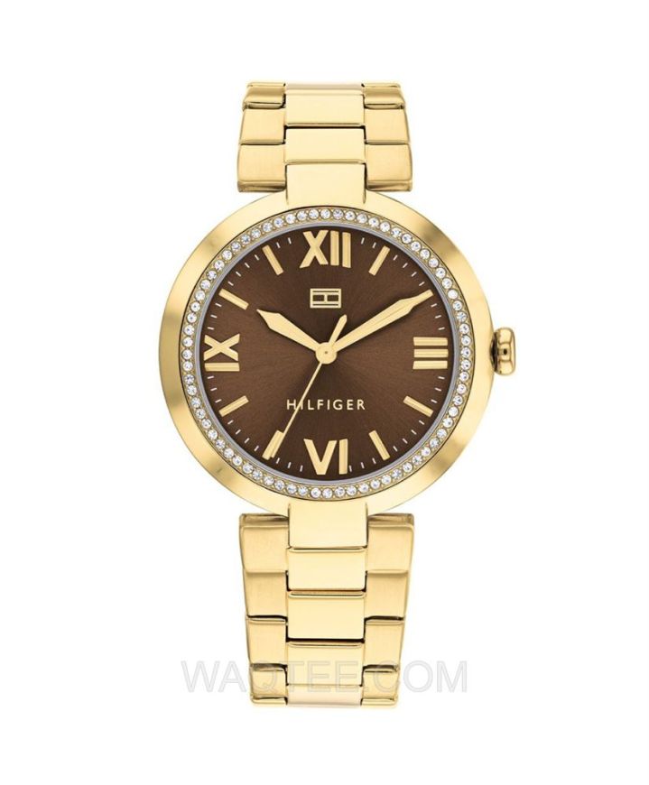 Tommy Hilfiger Alice Golden St.Steel Brown Dial For Women 