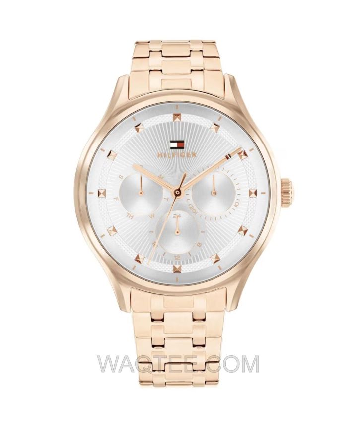 Tommy Hilfiger Gianna Rosegold St. Steel Silver Dial For Women 
