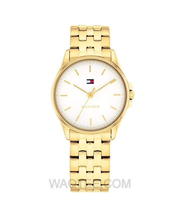 Tommy Hilfiger Jad Golden St. Steel Golden Dial For Women