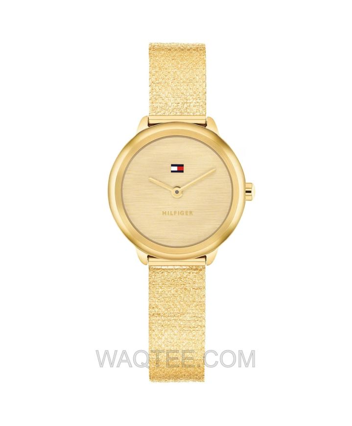 Tommy Hilfiger Demi Golden Mesh St. Steel Golden Dial For Women