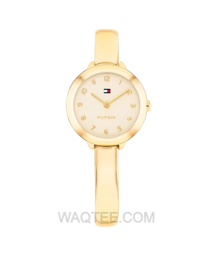 Tommy Hilfiger Bangle Golden St. Steel Golden Dial For Women
