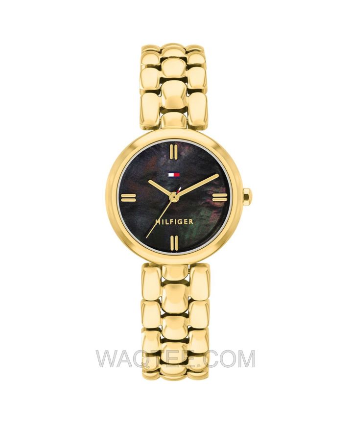 Tommy Hilfiger Annie Golden St. Steel Green MOP Dial For Women
