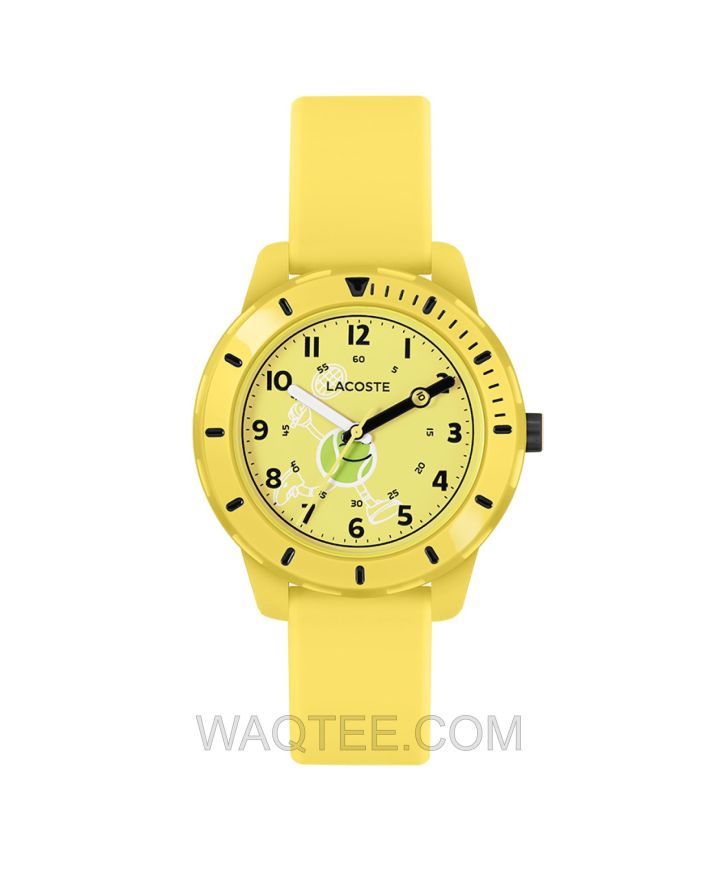 Lacoste Mini Tennis Yellow Rubber Yellow Dial For Kids 