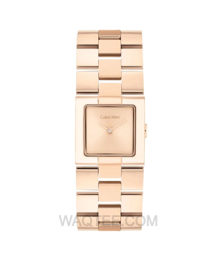 Calvin Klein CK Meridian Rosegold St. Steel Rosegold Dial For Women