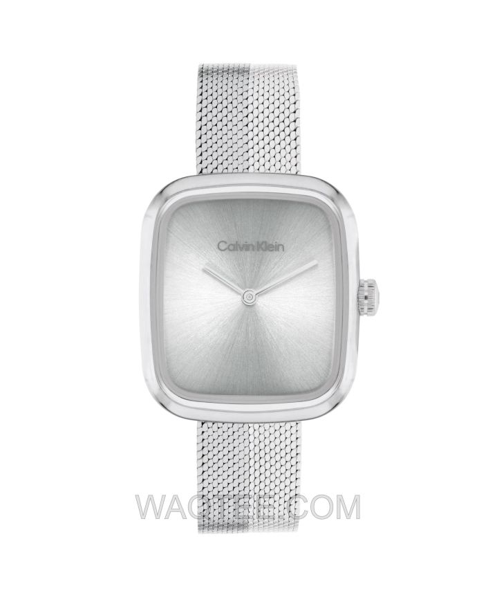 Calvin Klein Adore Silver Mesh St. Steel Silver Dial For Women