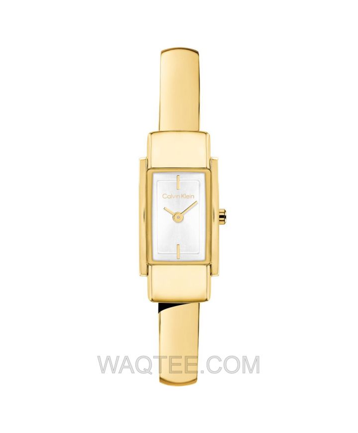 Calvin Klein Moderne Golden St. Steel Silver Dial For Women