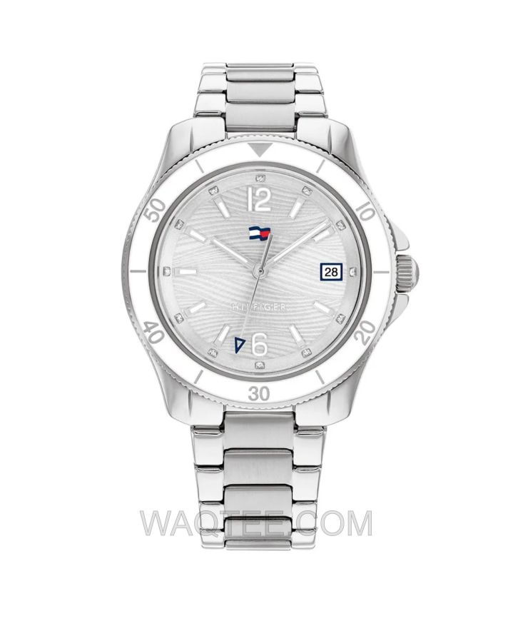 Tommy Hilfiger Brooke Silver St. Steel Silver Dial With Bracelet For Women