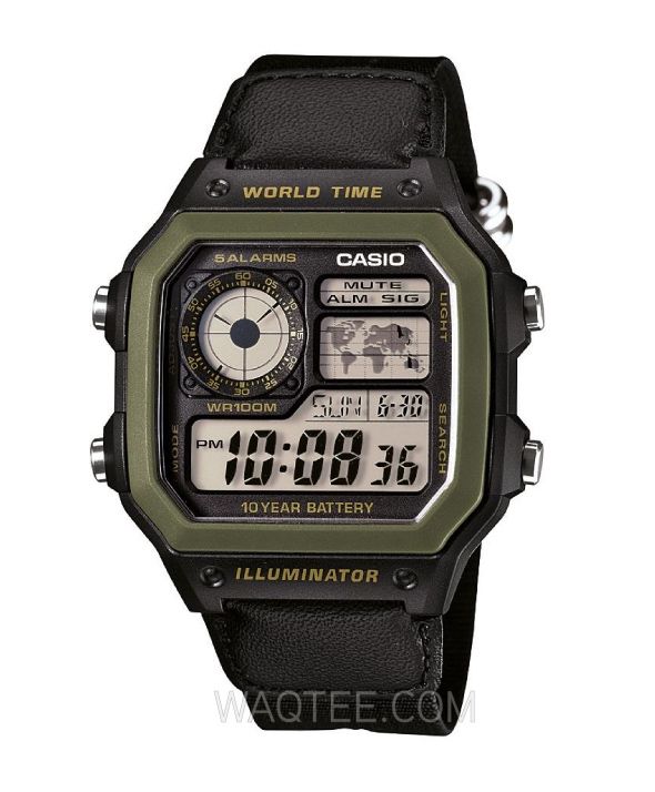 Casio Classic Digital Black Cloth For Men