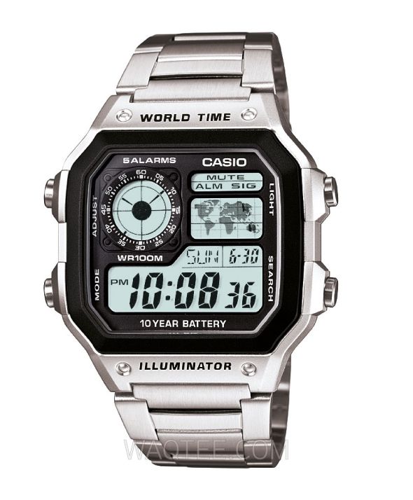 Casio Classic Digital Silver St.Steel For Men