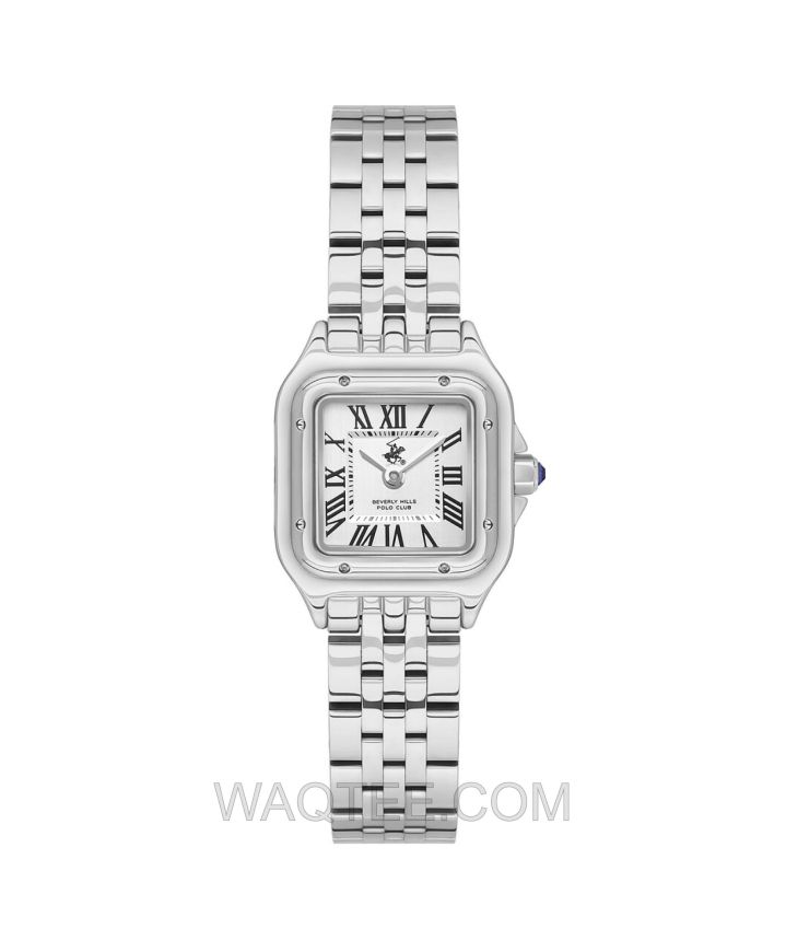 B.H. Polo Club Alexis Silver St. Steel MOP Dial For Women