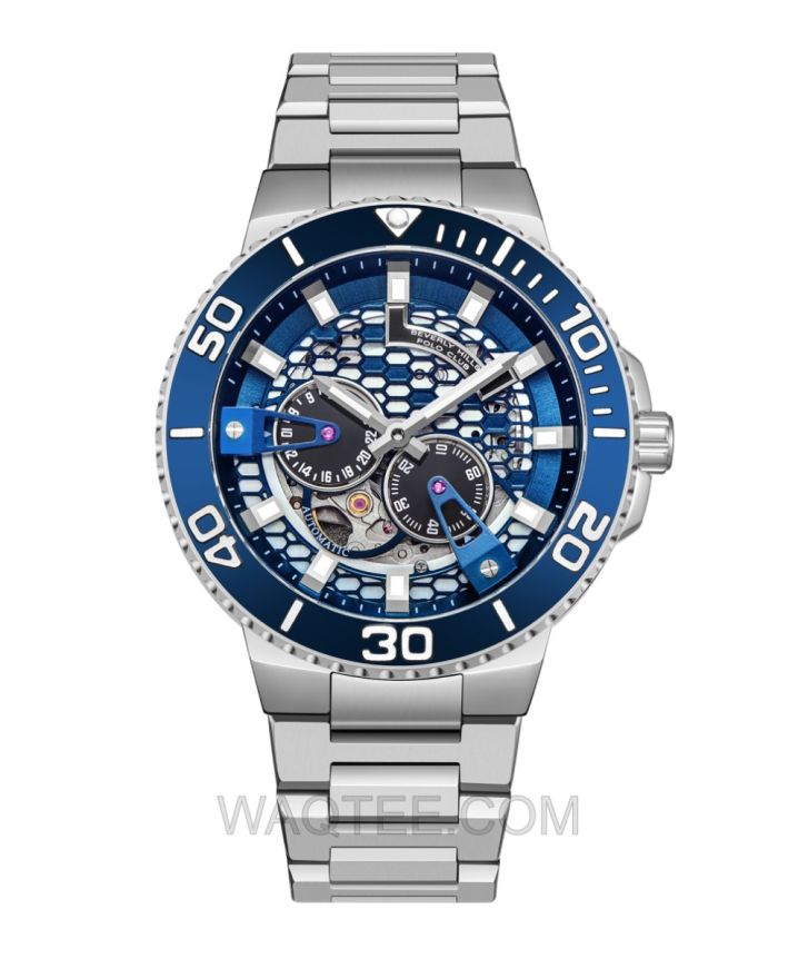 B.H. Polo Club Marinos Automatic Silver St. Steel Blue Dial For Men