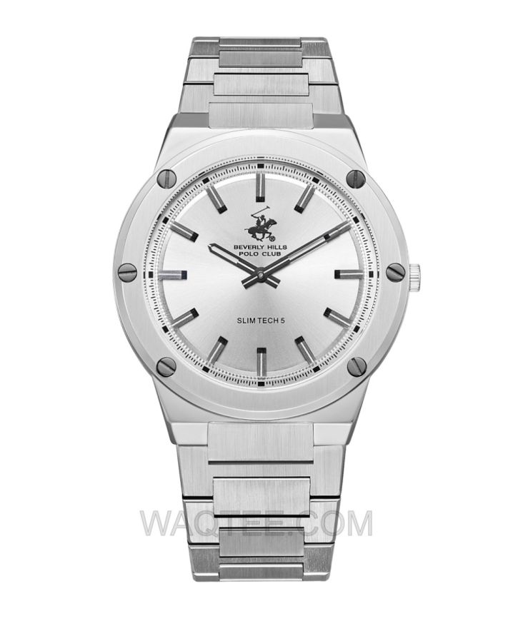B.H. Polo Club Magnus Silver St. Steel Silver Dial For Men 