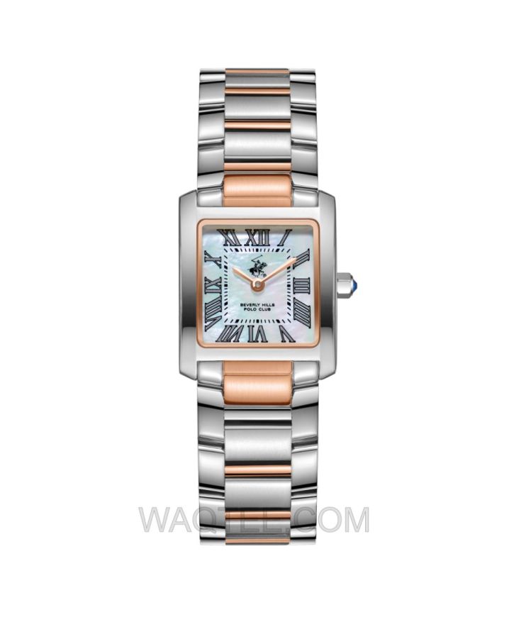 B.H. Polo Club Luna Silver & Rosegold St. Steel MOP Dial For Women