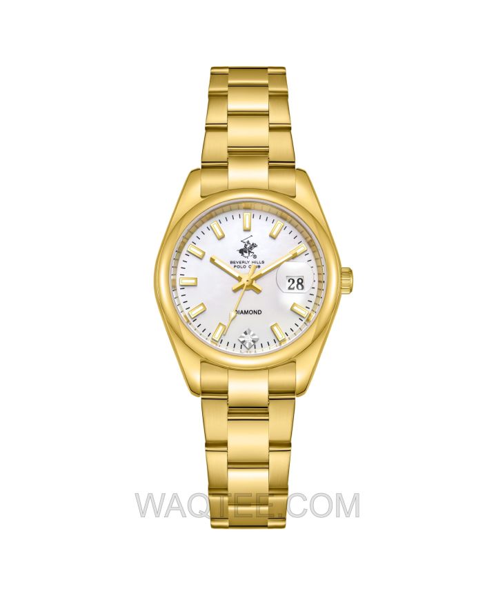 B.H. Polo Club Brisa Golden St. Steel MOP Dial For Women