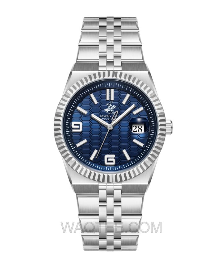 B.H. Polo Club Norvik Silver St. Steel Dark Blue Dial For Men