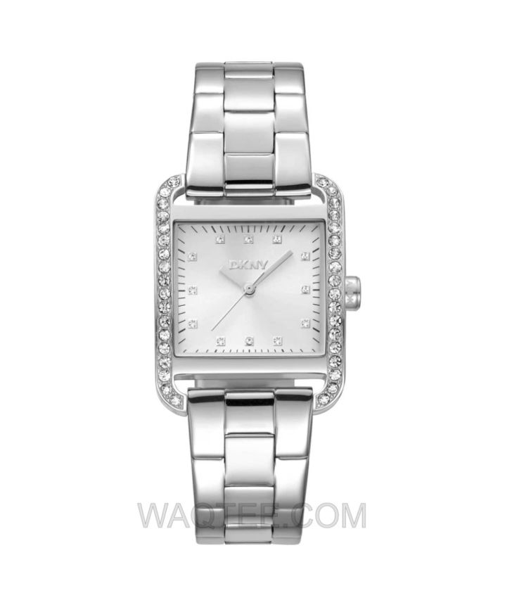 DKNY City Glitz Silver St. Steel Silver Dial For Women