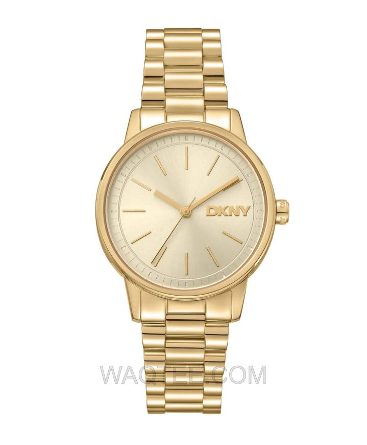 DKNY Crosswalk Golden St. Steel Golden Dial For Women