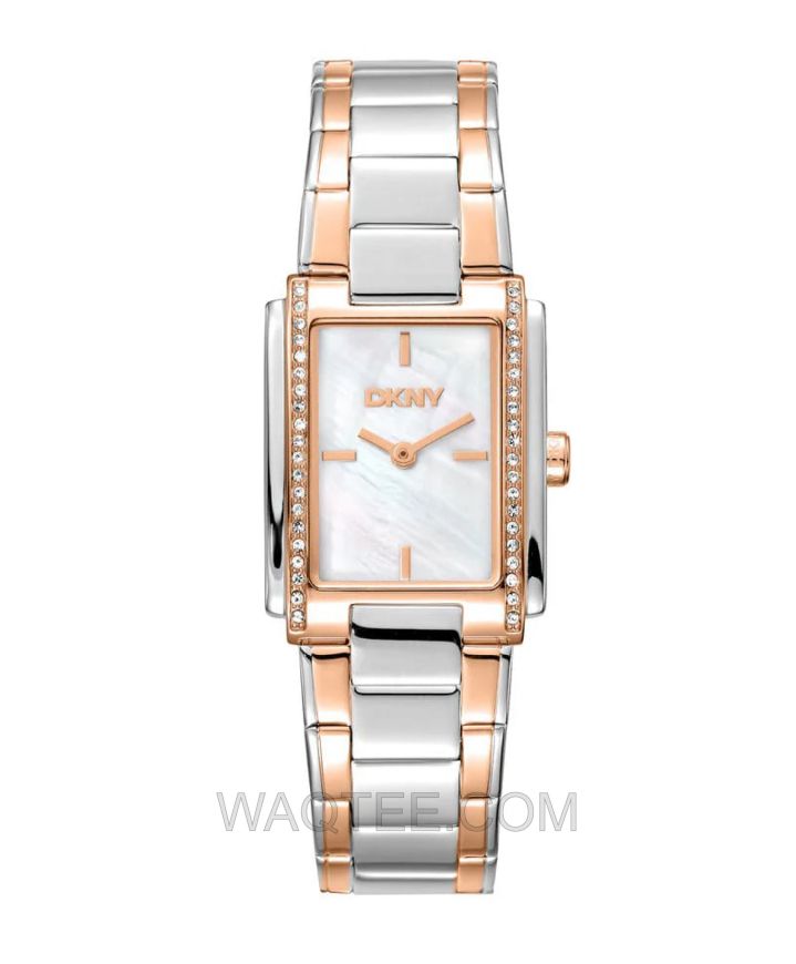 DKNY Brooklyn Silver & Rosegold St. Steel MOP Dial For Women