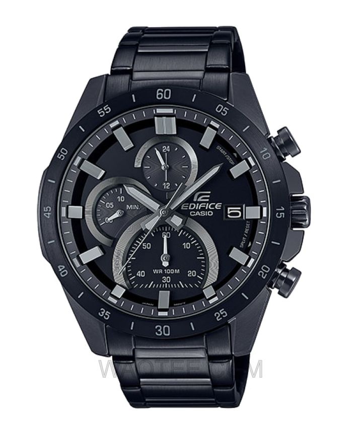 Casio Edifice Standard Chronograph Black St. Steel Black Dial For Men