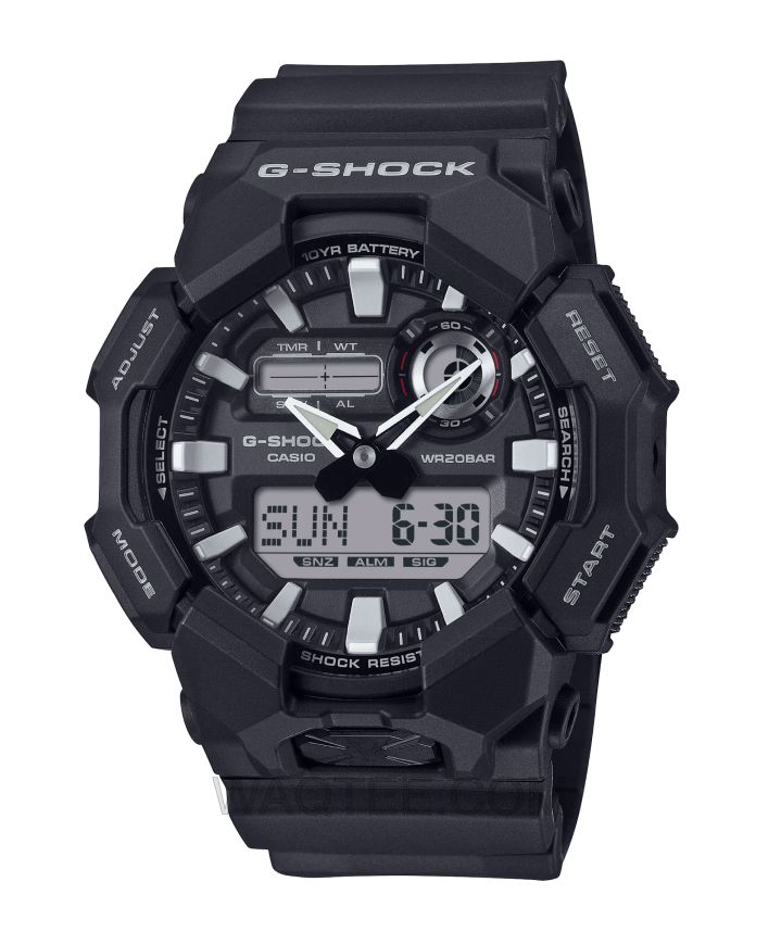 Casio G-Shock GA-010 Series Black Rubber Black Dial For Men