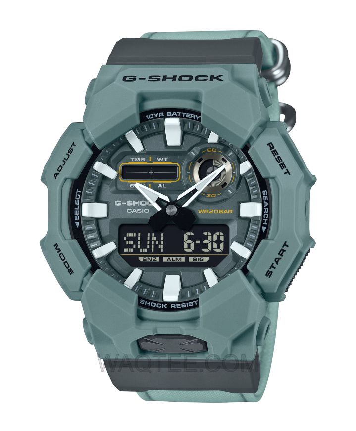 Casio G-Shock GA-010 Series Light Blue Rubber Light Blue Dial For Men