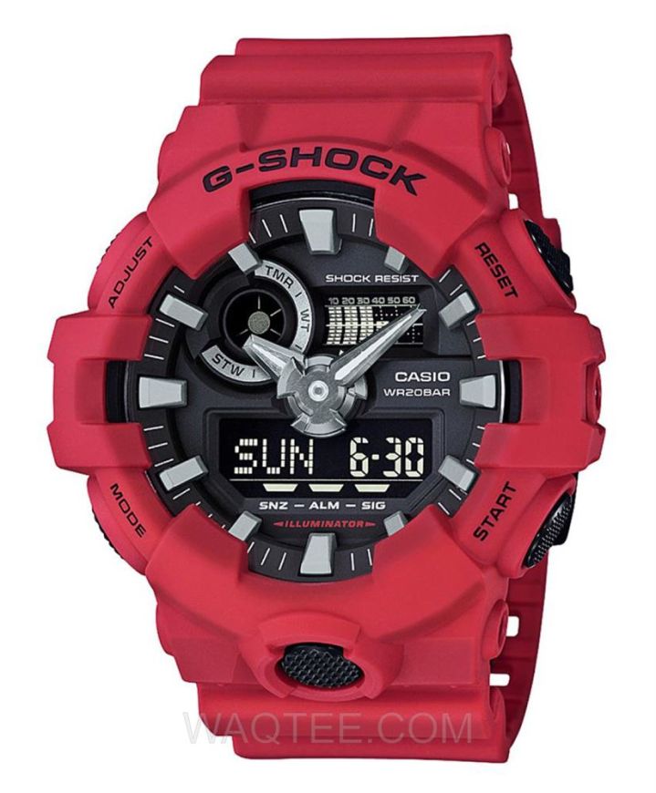 Casio G-Shock Trending Red With Grey Dial For Men