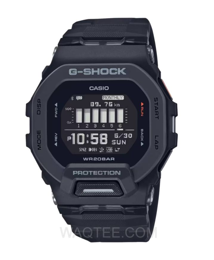 Casio G-Shock Black Rubber Black Dial For Men