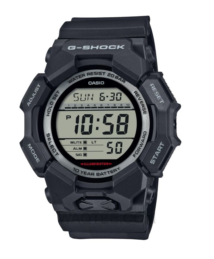Casio G-Shock Digital GD-010 Series Black Rubber Black Dial For Men