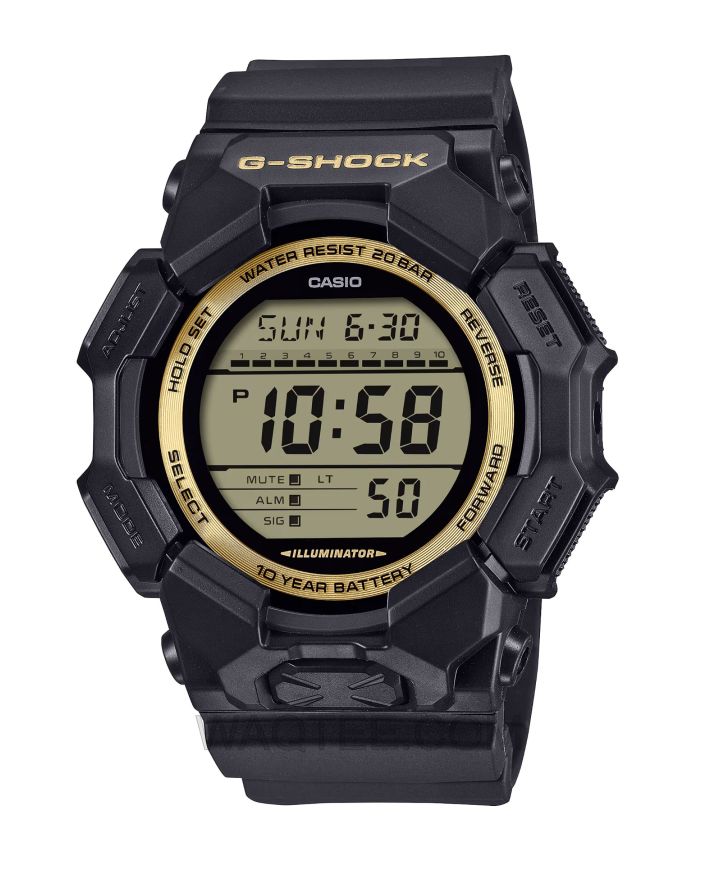 G-Shock GD-010 Series Black rubber Black Dial For Men