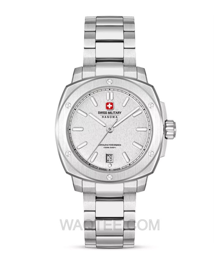 Swiss Military Hanowa Land Silver St. Steel Silver Dial For Men