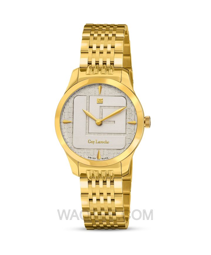 Guy Laroche Maxime Golden St. Steel White Dial For Women