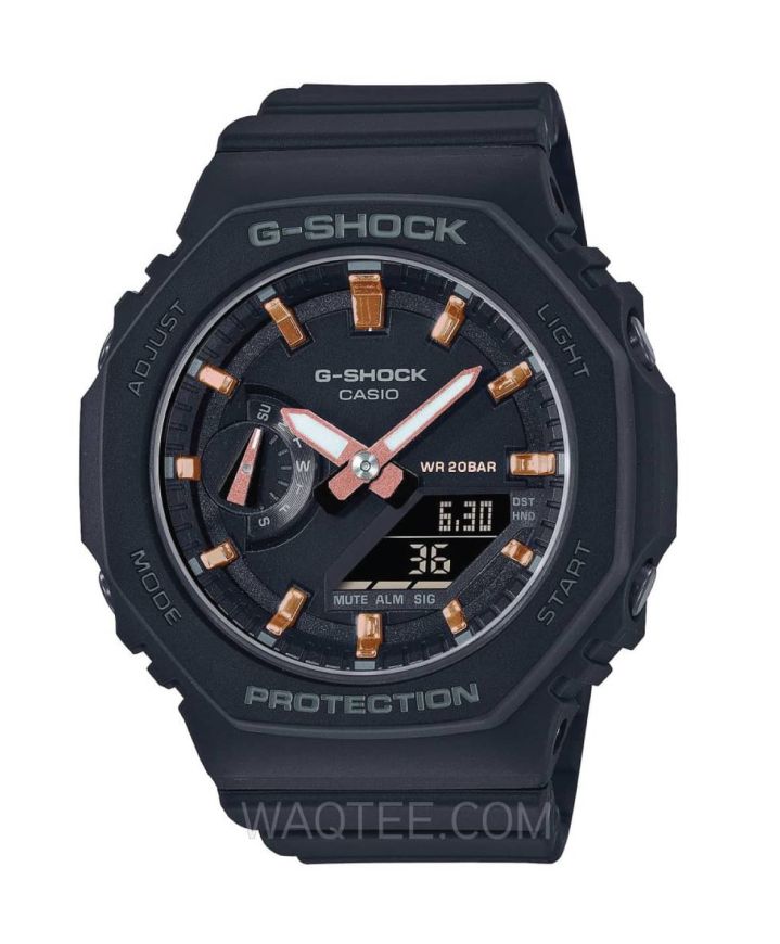 Casio G-Shock Black Rubber Black Dial For Women 