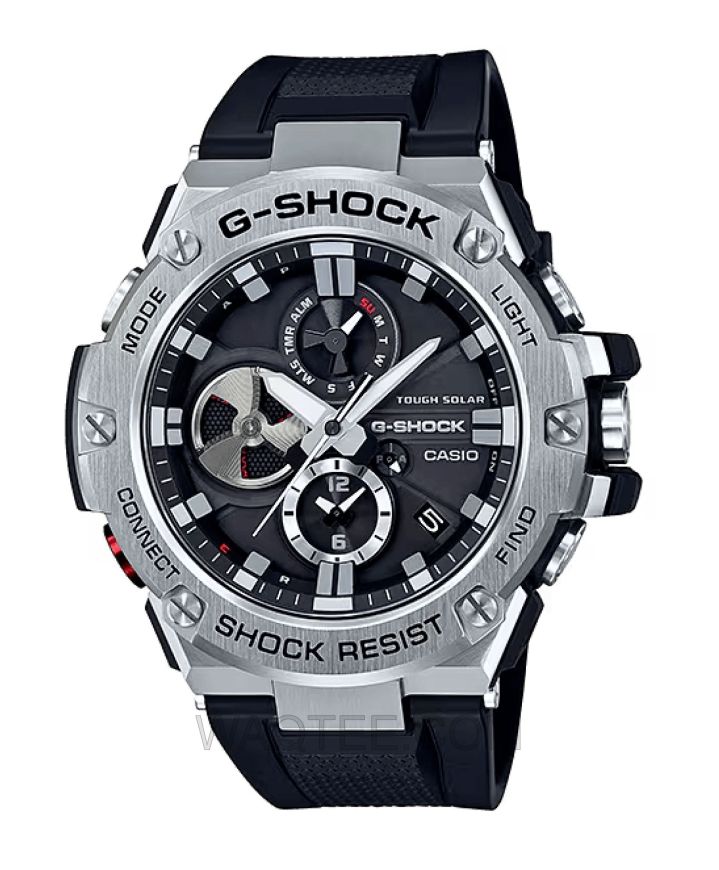 Casio G-Shock GST-B100 Black Rubber Black Dial For Men