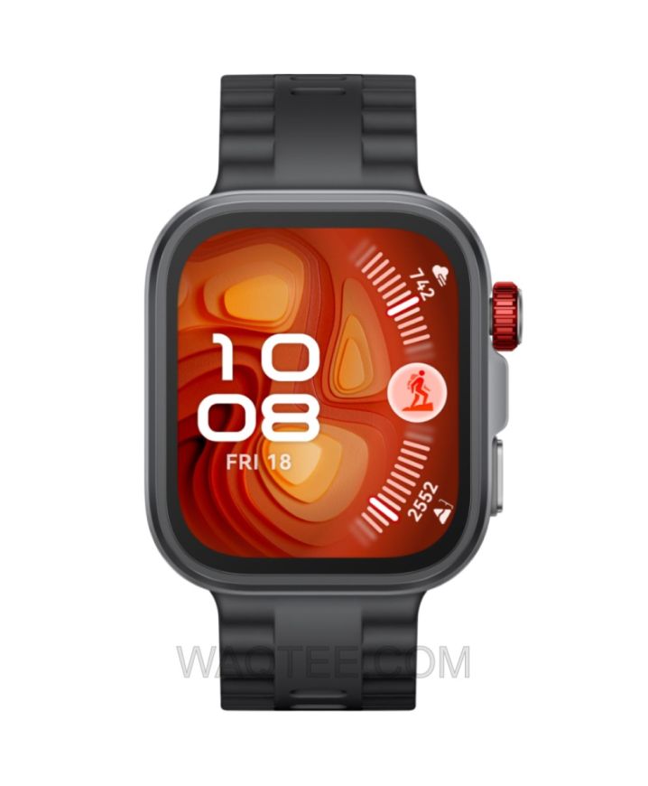 Huawei Watch Fit 4 Pro Bluetooth Calling Sapphire Glass & Titanium case Black Fluoroelasto Strap Unisex