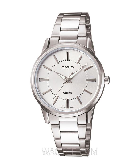 Casio Classic Silver Steel Silver Dial for Women 