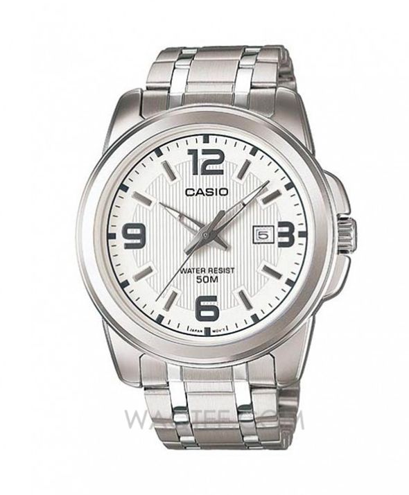 Casio Elegant Silver St.Steel Silver Dial for Men 