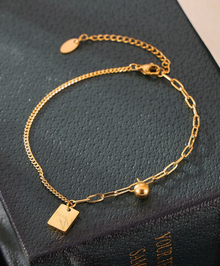 Lee Cooper Bliss Golden St. Steel Bracelet For Women