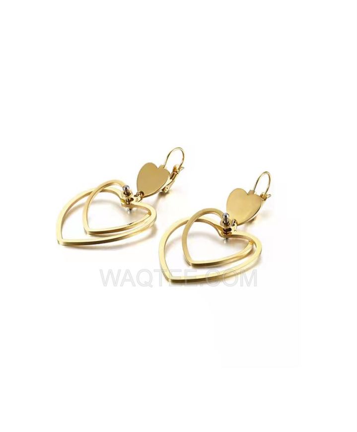 Lee Cooper Bling On Gold Plated St. Steel Earrings