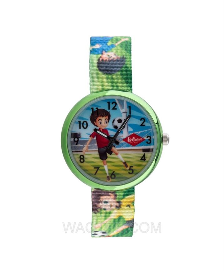 Lee Cooper Kids Football Hero Green Cloth Green Dial