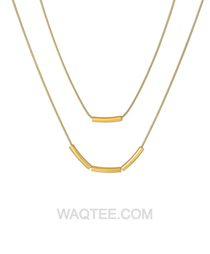 Lee Cooper Adore Golden St. Steel Necklace For Women