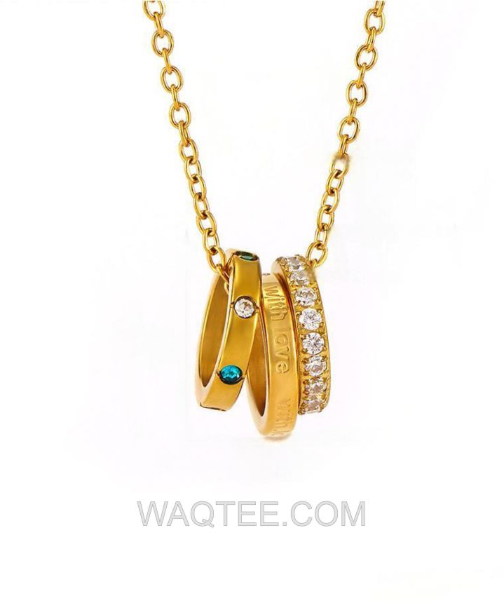 Lee Cooper Aurevia Golden St. Steel Necklace For Women