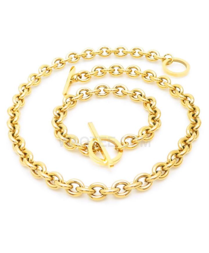 Lee Cooper Captivating Gold Plated St. Steel Half Set