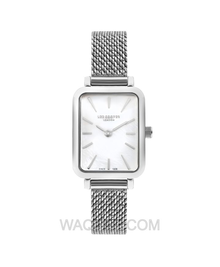 Lee Cooper Daniela Silver Mesh St. Steel White MOP Dial For Women